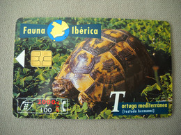 7022 Télécarte Collection TORTUE D HERMAN  Testudo Hermanni  Espagne ( Recto Verso)  Carte Téléphonique - Tortues