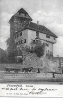 FRAUENFELD → Schloss Mit Passanten Und Fuhrwerk Anno 1902 - Frauenfeld