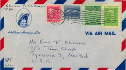 1954 CUBA , SOBRE CIRCULADO , LA HABANA - NEW YORK , HOLLAND AMERICA LINE - Lettres & Documents