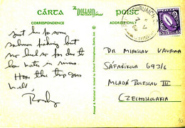 EIRE IRELAND Small 5d SG 228 On Croagh Patrick Postcard To Czechoslovakia - Other & Unclassified