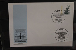 Deutschland 1987, Ganzsache: Sehenswürdigkeiten; Wertstempel 60 Pf. Bavaria München, ESST - Enveloppes Privées - Oblitérées