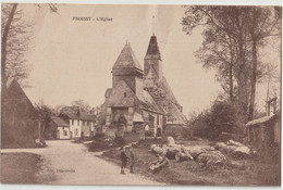 CPA Froissy (60) La Bizarre église De Froissy à Deux Clochers On Vient D'abattre Un Arbre   Ed Dhardivillé - Froissy