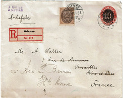 CTN68ETR-  DANEMARK ENVELOPPE RECOMMANDEE ODENSE 7/6/1904 - Lettres & Documents