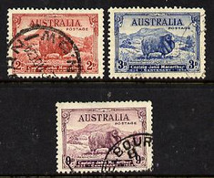 Australia 1934 Macarthur Set Of 3 Heavy Cds Cancels SG 150-2 - Mint Stamps