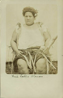 Tonga Islands (?), Unknown Princess (1910s) RPPC Postcard - Tonga