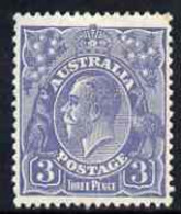 Australia 1926-30 KG5 Head 3d Dull Ult Die I Fine Mounted Mint SG100 - Mint Stamps