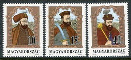 HUNGARY 1992 Princes Of Transylvania MNH / **.  Michel 4217-19 - Ongebruikt