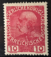 AUSTRIA 1908 - MNH - ANK 144 - 10h - Nuevos