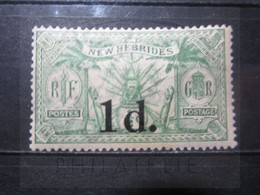 VEND BEAU TIMBRE DES NOUVELLES-HEBRIDES N° 77 , X !!! - Unused Stamps