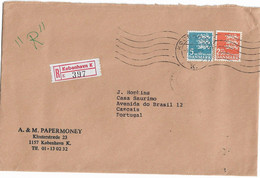 Denmark , 1978 , Kobenhavn K Postmark And Registration Label , A. & M. Papermoney  Cover - Autres & Non Classés