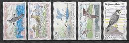 SPM - 1993/97 - POSTE AERIENNE - YVERT N°72/76 **  MNH  - OISEAUX / BIRDS  - VENDUS LARGEMENT SOUS FACIALE - Unused Stamps