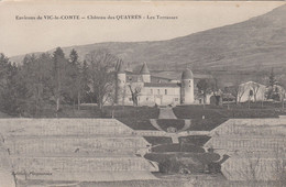 63 - VIC LE COMTE - PUY DE DOME - CHATEAU DES QUAYRES - LES TERRASSES - VOIR SCANS - Vic Le Comte