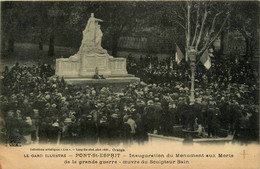 Pont St Esprit * Inauguration Du Monument Aux Morts * Sculpteur SAÏN * Cerémonie Fête - Pont-Saint-Esprit