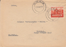 TRADE UNION CONGRESS STAMP ON COVER, 1953, ROMANIA - Covers & Documents