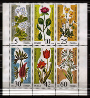 Bulgaria 1989 Mi 3735-3740 Endangered Plants - MLH - Other & Unclassified