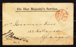 UNITED KINGDOM OFFCIAL PAID POST OFFICE 38ON HER MAJESTY SERVICES - ...-1840 Precursores