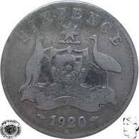 LaZooRo: Australia 6 Pence 1920 F - Silver - Sixpence