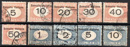 169.SOMALIA,1926 POSTAGE DUE,SC.J31-J41(-J37 60c.)SASS.41-51(-47 60c.) - Somalia