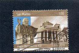 2011 San Marino - Papa Benedetto XVI - Gebraucht