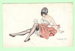 K711 - Illustration Signée Maurice Pépin - Erotisme - Femme, Women, Sexy, Déshabillée - Bulles De Savon, Série 16 - Pepin