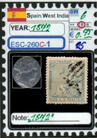 EUROPE:#SPAIN EMPIRE#SPANISH WEST INDIA# FIRST REPUBLIC#CLASSIC#1871>(ESC-260C-1) (25) - Used Stamps