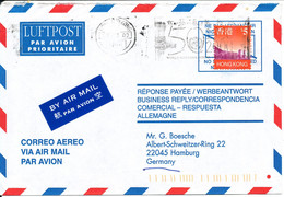 Hong Kong Air Mail Cover Sent To Germany 29-3-2000 Single Franked - Covers & Documents