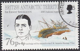 British Antarctic Territory 1994 Used Sc #B4 76p + 4p Shackleton, Endurance - Gebruikt