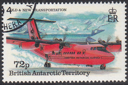 British Antarctic Territory 1994 Used Sc #223 72p DHC-6 Twin Otter Taxiing - Gebruikt