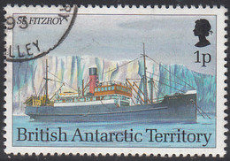 British Antarctic Territory 1993 Used Sc #202 1p SS Fitzroy Research Ships - Oblitérés