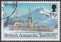 British Antarctic Territory 1993 Used Sc #207 10p MV Norsel Research Ships - Usati