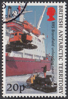 British Antarctic Territory 2000 Used Sc #289 20p RRS Bransfield Unloading - Usati