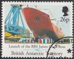 British Antarctic Territory 1991 Used Sc #185 26p RRS James Clark Ross - Oblitérés