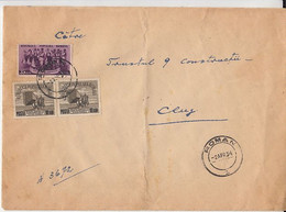 FOLKLORE, AGRICULTURE, STAMPS ON COVER, 1954, ROMANIA - Covers & Documents