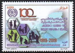 ALGERIA ALGERIE 2019 - 1v - MNH - Withdrawn Stamp. Timbre Retiré  Centenary OIT ILO Travail Labour - Computer Work Error - OIT