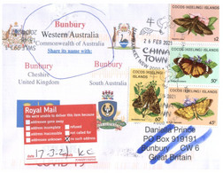 (PP 9) City Of Bunbury (UK) Share It's Name With Same In SA & WA Australia- Stay Safe / COVID-19 - RTS (Butterfly Stamp) - Lettres & Documents