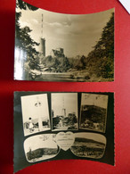 2 X Großer Inselsberg 1962, 1969 - Funkturm - Brotterode - Thüringer Wald - Echt Foto Thüringen - Tabarz