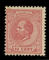 HOLANDA  YVERT 21* Mh  Cts. Rosé  Guillermo III  1872/1888  NL366 - Unused Stamps