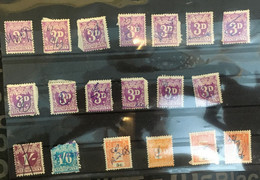 (stamp 7-5-2021) Selection Of Used 19 Australian "stamp Duty" (off Paper) AS SEEN On Photo - Fiscale Zegels