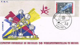 40400. Carta F.D.C. BRUXELLES (Belgine) 1958. Exposition Universelle BRUXELLES 58 - 1951-1960