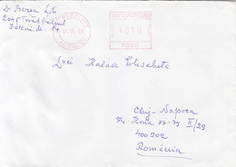 95744- TOROKBALINT, AMOUNT 60 RED MACHINE STAMP ON COVER, 2005, HUNGARY - Lettres & Documents