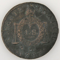 Révolution Française, Convention, Sol Aux Balances 1791 D°, Gad: 19, TB - 1792-1975 Nationale Conventie