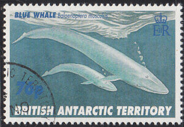 British Antarctic Territory 1996 Used Sc #247 76p Blue Whale - Oblitérés