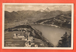 ZOF-17  Seelisberg  Mit Blick Gegen Brunnen, Schwyz U. Mythen. FEldpost Luzern 1923  Photoglob B 136 - Seelisberg