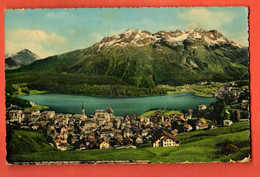 ZOF-24  St.-Moritz Mit Piz Rosatsch . Stempel Flums 1959 Mit Marke Pro Patria 30 Rappen 1959 - Sankt Moritz