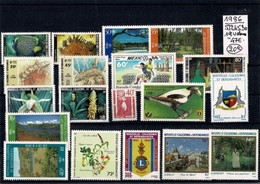 NOUVELLE CALEDONIE 1986 N°512 à N°530 NEUFS** - Komplette Jahrgänge