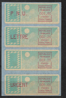 France Timbres De Distributeurs Plaquette N° 88 à 91 Neufs *   *    B/TB Voir  Scans   - 1985 « Carrier » Papier