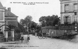 61 - Mortagne - Le Bas Du Faubourg St Langis - Route De Mamers - Mortagne Au Perche