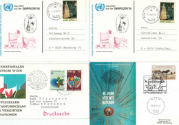 UN Vereinte Nationen Fresco Wien - Postkutsche Pferde-Fuhrwerk - Umwelt - Covers & Documents