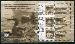GREENLAND 2001 HAFNIA '01 Stamp Exhibition Block Used.  Michel Block 22 - Oblitérés