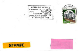 ITALIA - 1988 SCIACCA (AG) Coppa Mondo SCI NAUTICO Sul Lago Arancio A Sambuca (pupo Siciliano Sugli Sci) - 4414 - Ski Nautique